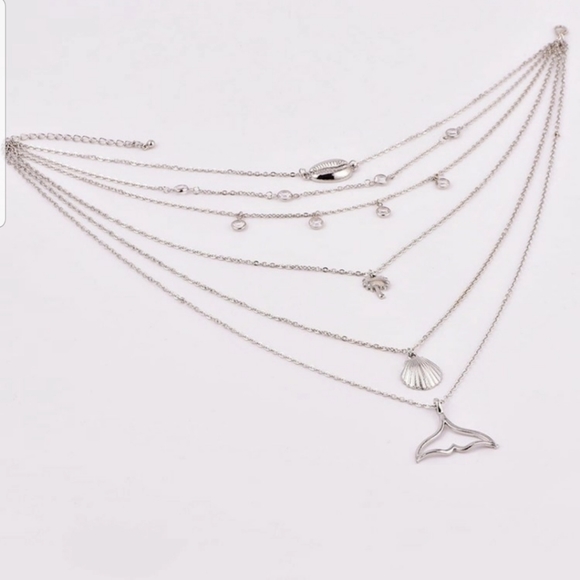 *Omi* Layered Silver Necklace - Picture 2 of 5